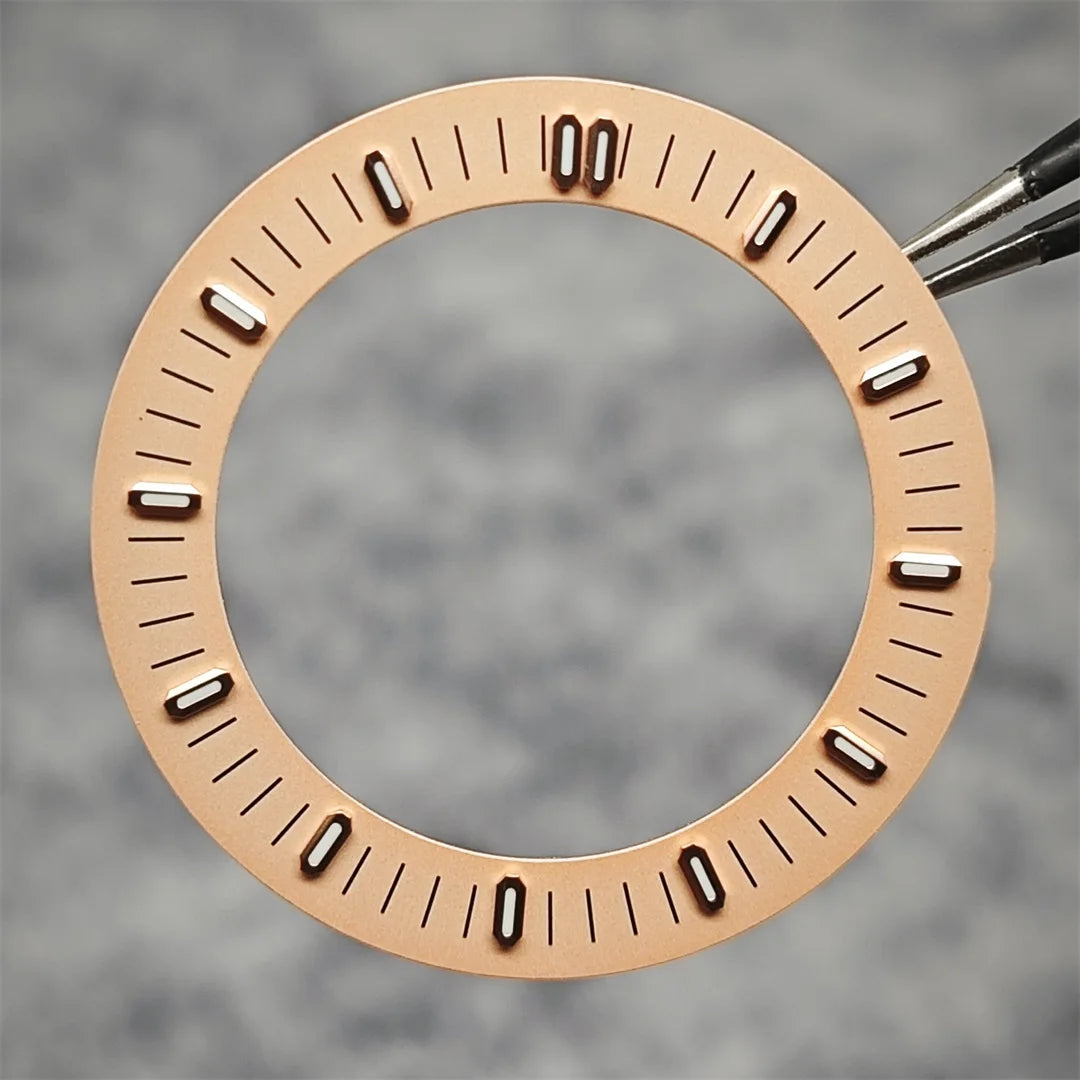 31mm Watch Dial Hollowed Out Surface Green Luminous Watch Faces Accessories Repair Parts NH70/NH35 / NH36 Movement