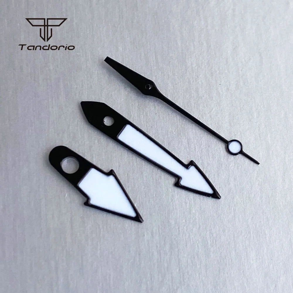 29mm Green Watch Dial Full Luminous Face Hands Set Date Fit NH35 Automatic Movt Men's Wristwatch Accessories Replacement Parts