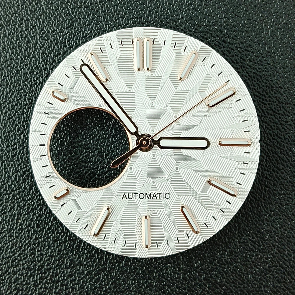 NH38 Watch Dial man watch Custom logo dial green luminous suitable for NH38 movement watch accessories