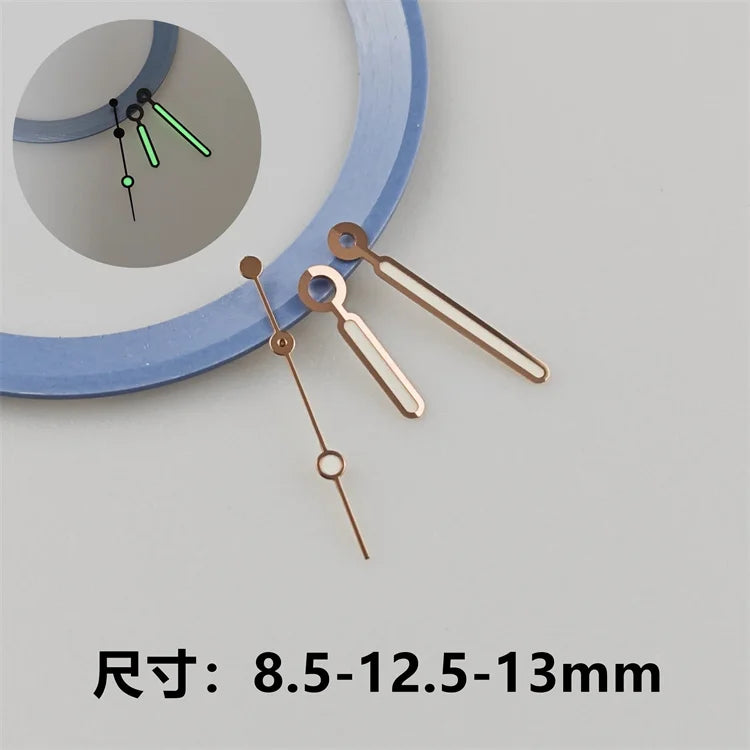 28.5mm Watch Dial Water Ripple Gradient Color Watch Faces Green Luminous Surface Man’s Watch Accessories for NH35 Movement