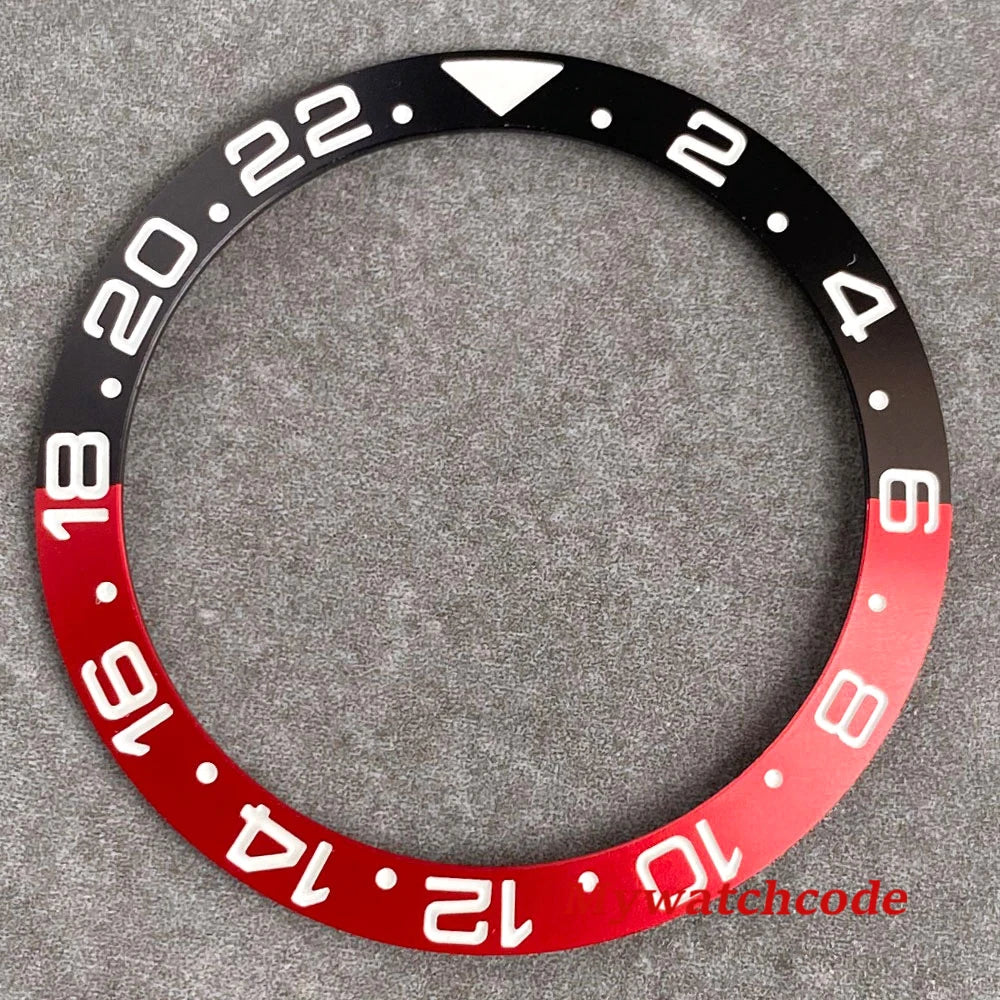 38mm x 30.5mm Black Red Purple Bezel Insert Replacement Part For 40mm GMT SUB SKX 007 Mens Watch Accessories Case Ring