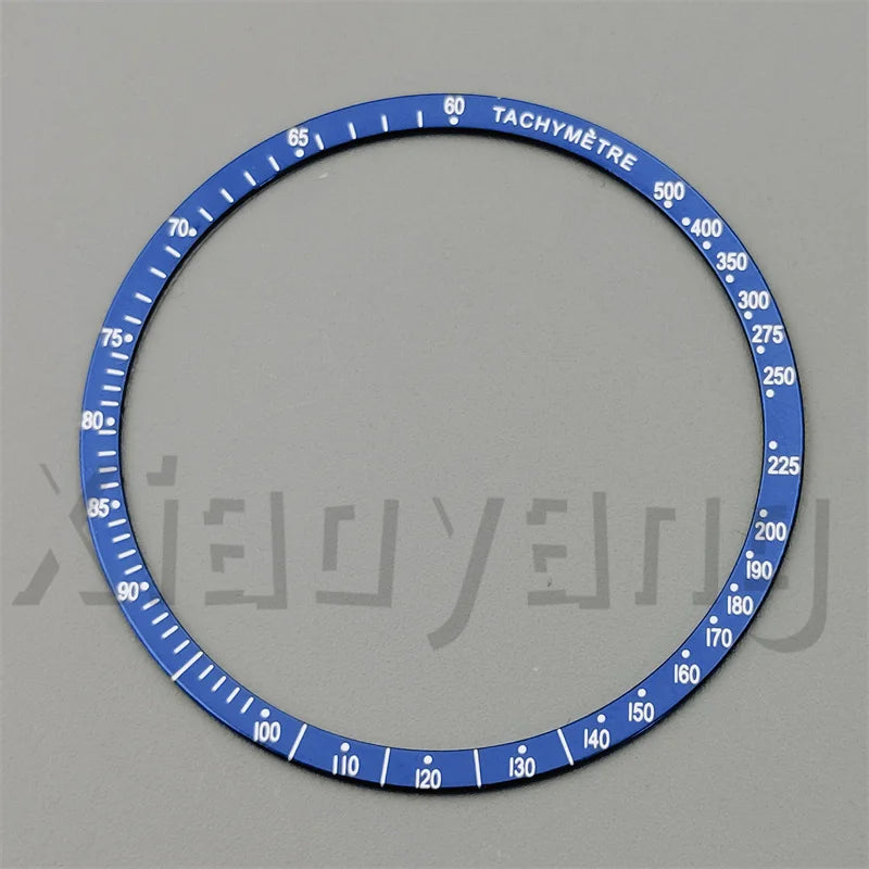 Speed Master Case 40mm VK63 Silver Watch Case Blue Green Black Silver Insert With Coated Glass For VK63 Quartz Chronograph Movement Steel Bracelet