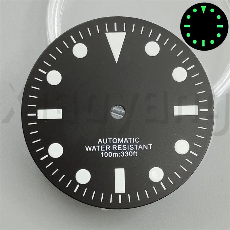 California Dial 29mm Sterile Green Luminous for NH35 NH36 NH34 ETA2824 PT5000