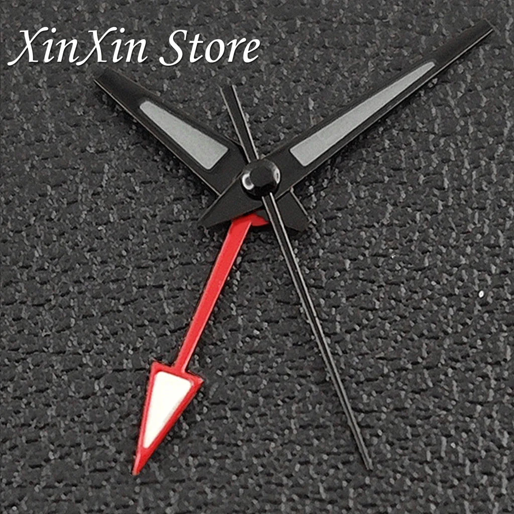 GS 4 Pointers NH34A GMT Watch Hands C3 Green Luminous Watch Needles for NH34 NH35 NH36 NH38 Movement