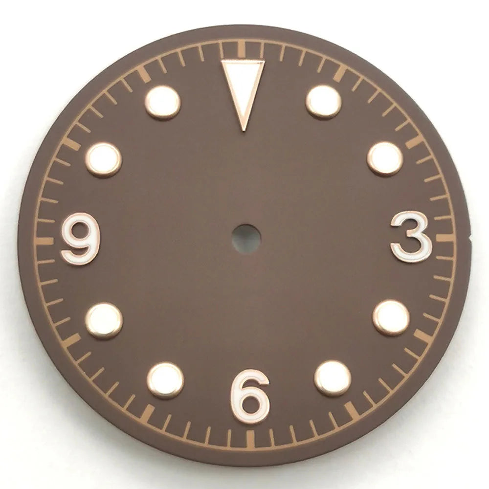 30.5mm Dial For 41MM Black Bay Mod Green Luminous NH35 NH36 ETA2836/2824 Miyota8205/8215/821A