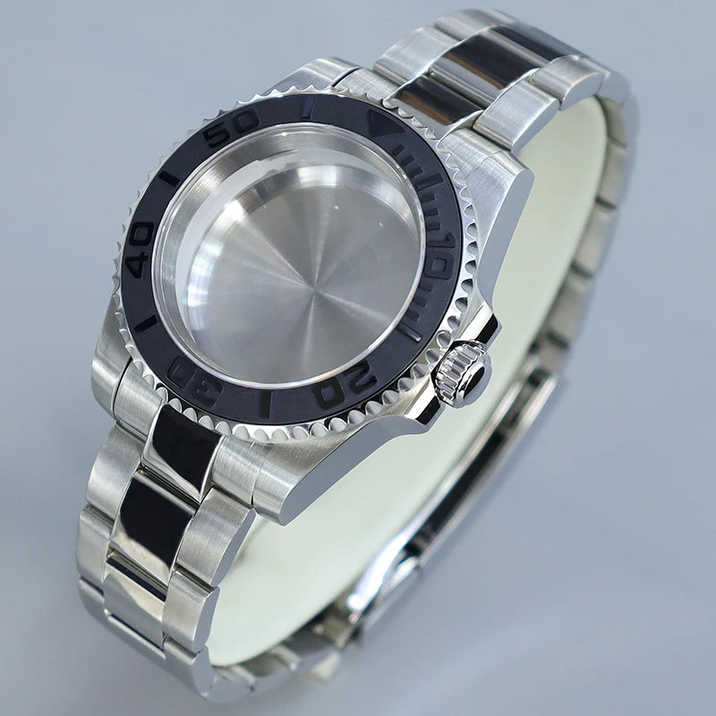 40MM Submariner watch case Eta2824 Sw200 PT5000 Sloping Bezel Sapphire GMT Yacht Master