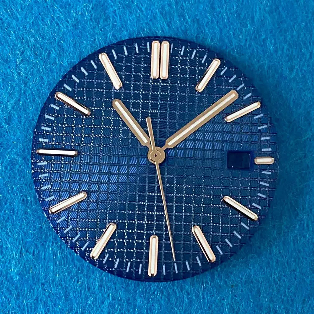 31.8mm Watch Dial + watch Hands complete set Green Luminous Dial Replacement Accessories for NH35 Movement Watch Repair Parts