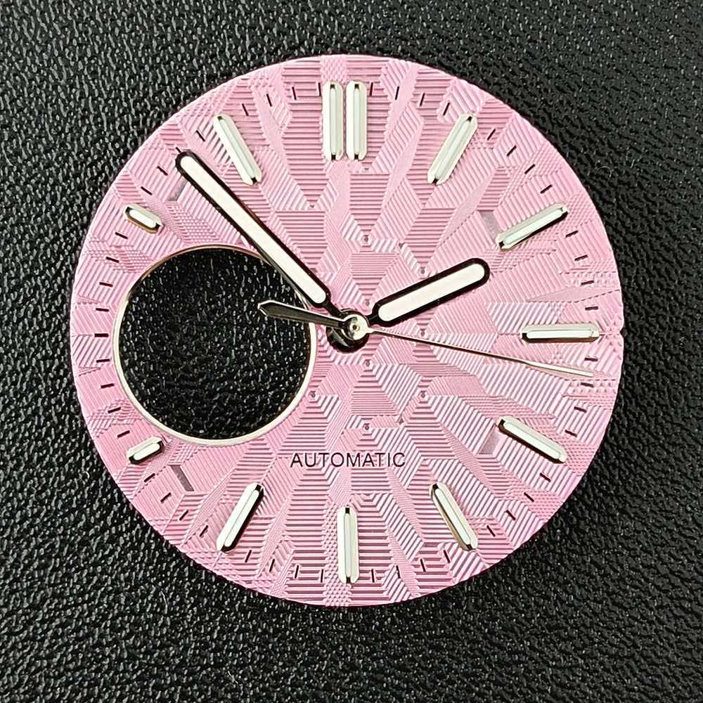 NH38 Watch Dial man watch Custom logo dial green luminous suitable for NH38 movement watch accessories