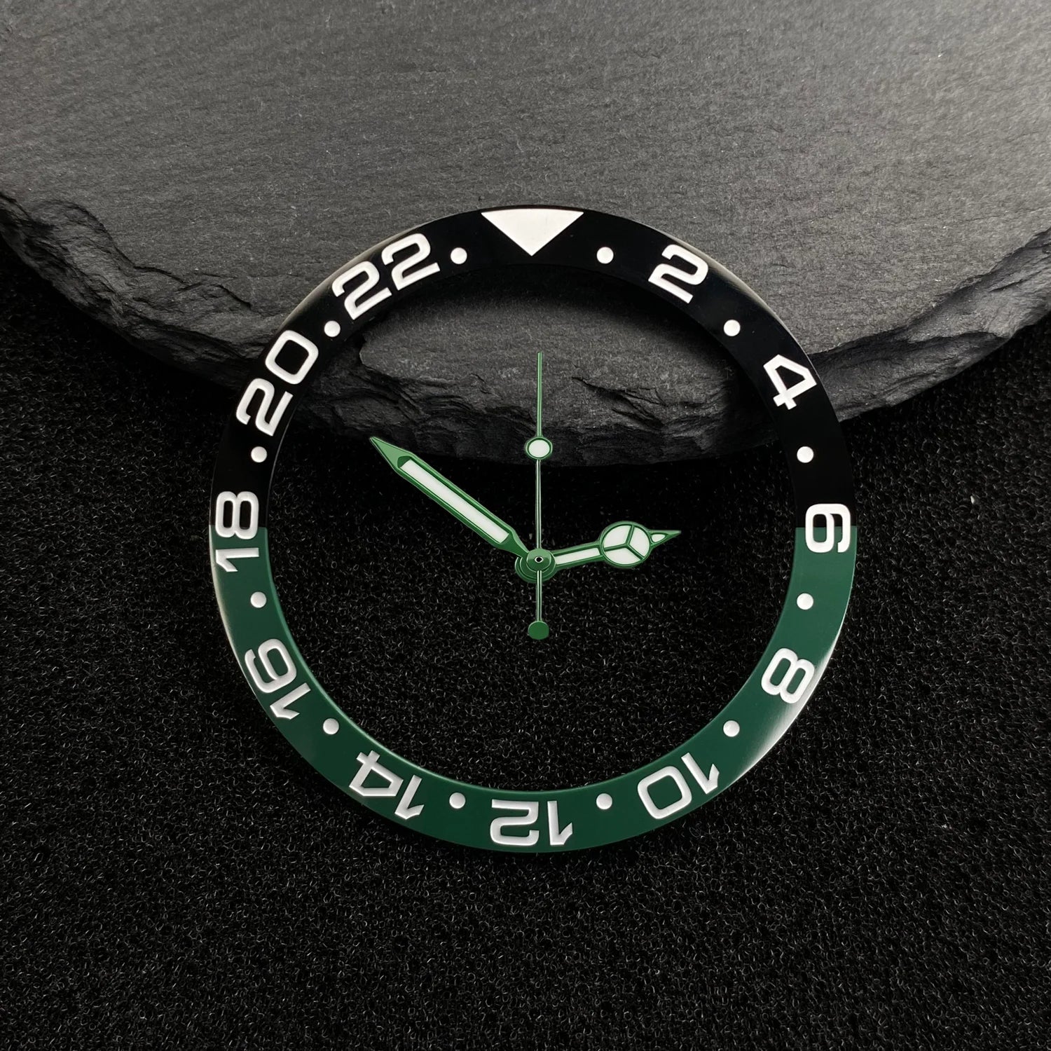 Submariner Bezel NH35 38mm bezel insert red Hands Watch Hands Blue Green Luminous Red Green Blue Hands For NH35/36/4R/7S Movement Watches Parts