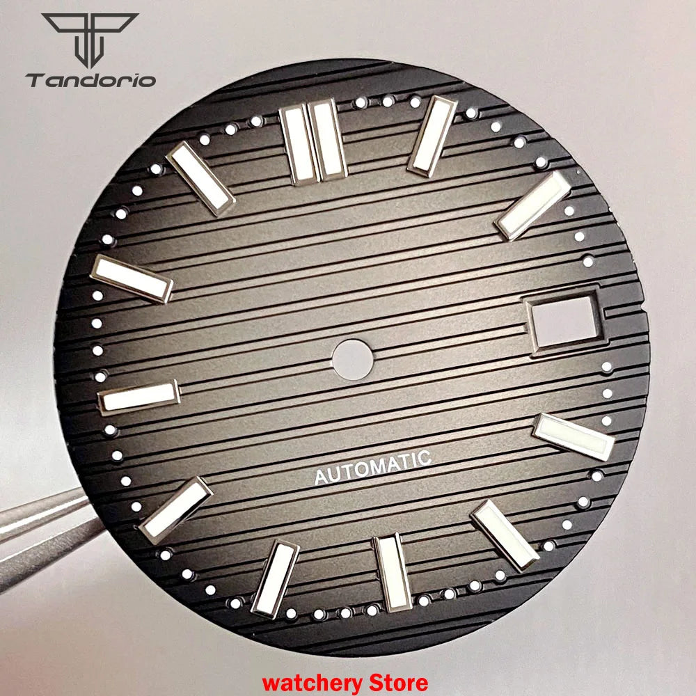 40mm Rose Gold Watch Case Bracelet Fit NH35 NH36 Automatic Movement Watch Parts For Nautilus Style Stainless Steel Bracelet