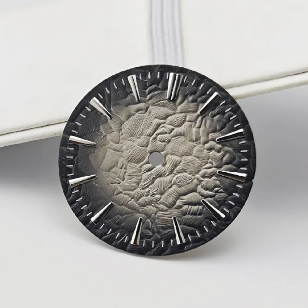 28.5mm NH35 Watch Dial Stone Grain NH36 Surface Diving Watch Using Modified Mechanical Watch Face Exquisite Dials