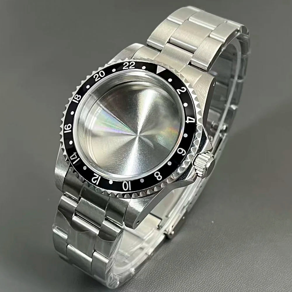 Retro Diver case 39mm,10bar waterproof stainless steel sapphire crystal case, suitable for NH34, NH35, NH36 mechanical movement accessories