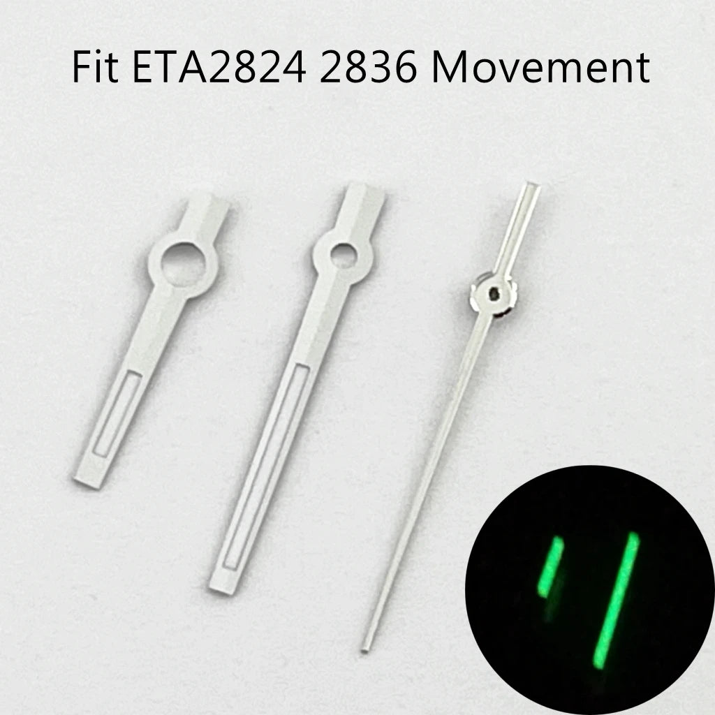 NH35 Silver/Rose gold Watch Luminous Hands Fit NH35 NH36 ETA2836 2824 DG2813 3804 Miyota8215 8205 821A Movement Automatic