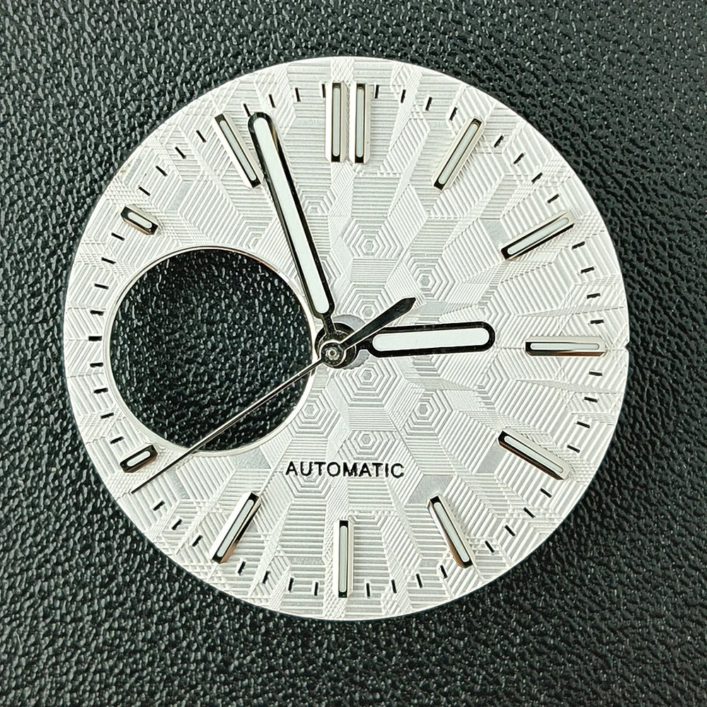 NH38 Watch Dial man watch Custom logo dial green luminous suitable for NH38 movement watch accessories