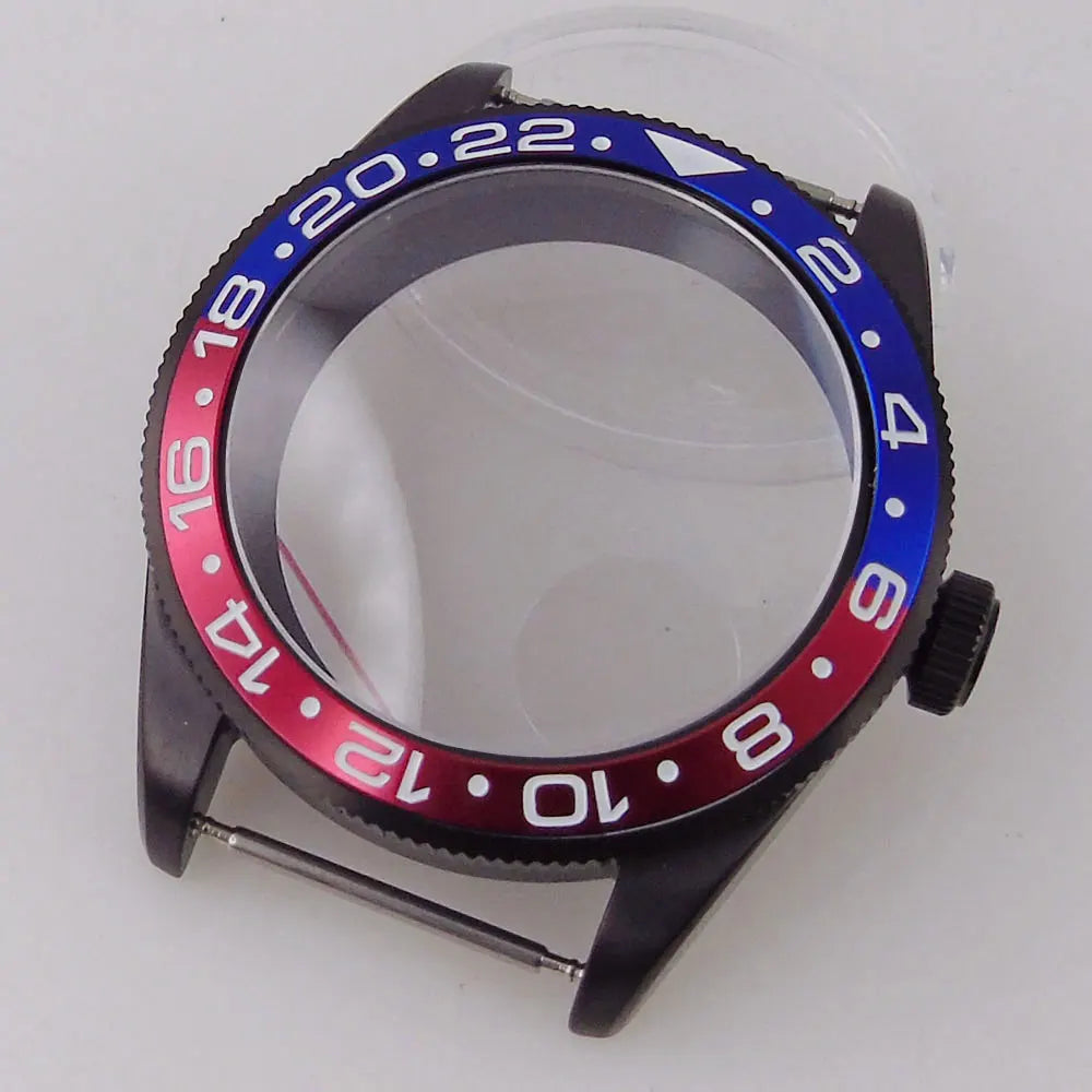 39mm PVd Black Rose Gold Dive Watch Case BB58 Mod 20BAR Waterproof Dome Sapphire Glass 39mm Black Bay Watch Case for NH34 NH35 NH36 NH70 ETA2824 PT5000 Watch Parts (Copy)