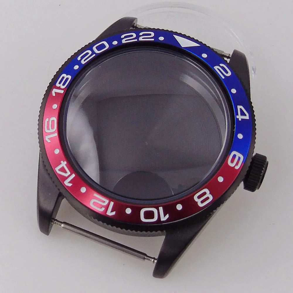 39mm PVd Black Rose Gold Dive Watch Case BB58 Mod 20BAR Waterproof Dome Sapphire Glass 39mm Black Bay Watch Case for NH34 NH35 NH36 NH70 ETA2824 PT5000 Watch Parts (Copy)