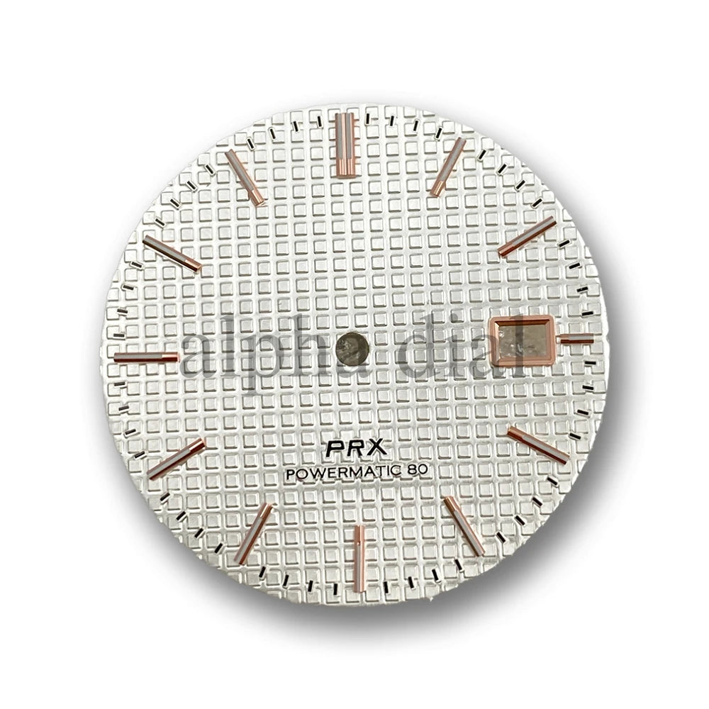 31.8mm Watch Dial No Logo Waffle Texture Thin Markers Watch Dial Mod Fit For PRX AP Seiko NH35/36 Movement Case Parts Hands Accessories