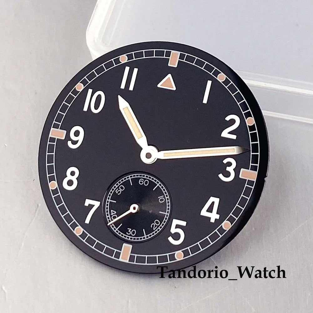 36mm Identity Crisis Mod ST1701 Sub Second watch Case set Stainless Steel With 30mm dial 10ATM Sapphire