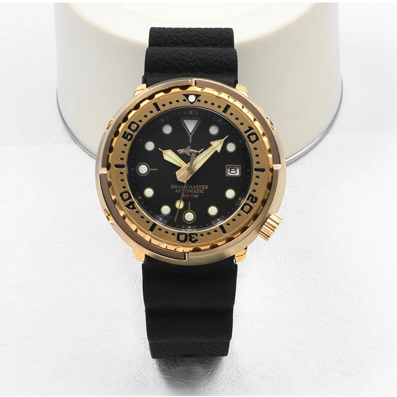 Bronze Tuna Can Watch 47MM Heimdallr H1 Ceramic 30ATM NH35 Diver Sapphire C3 Luminous