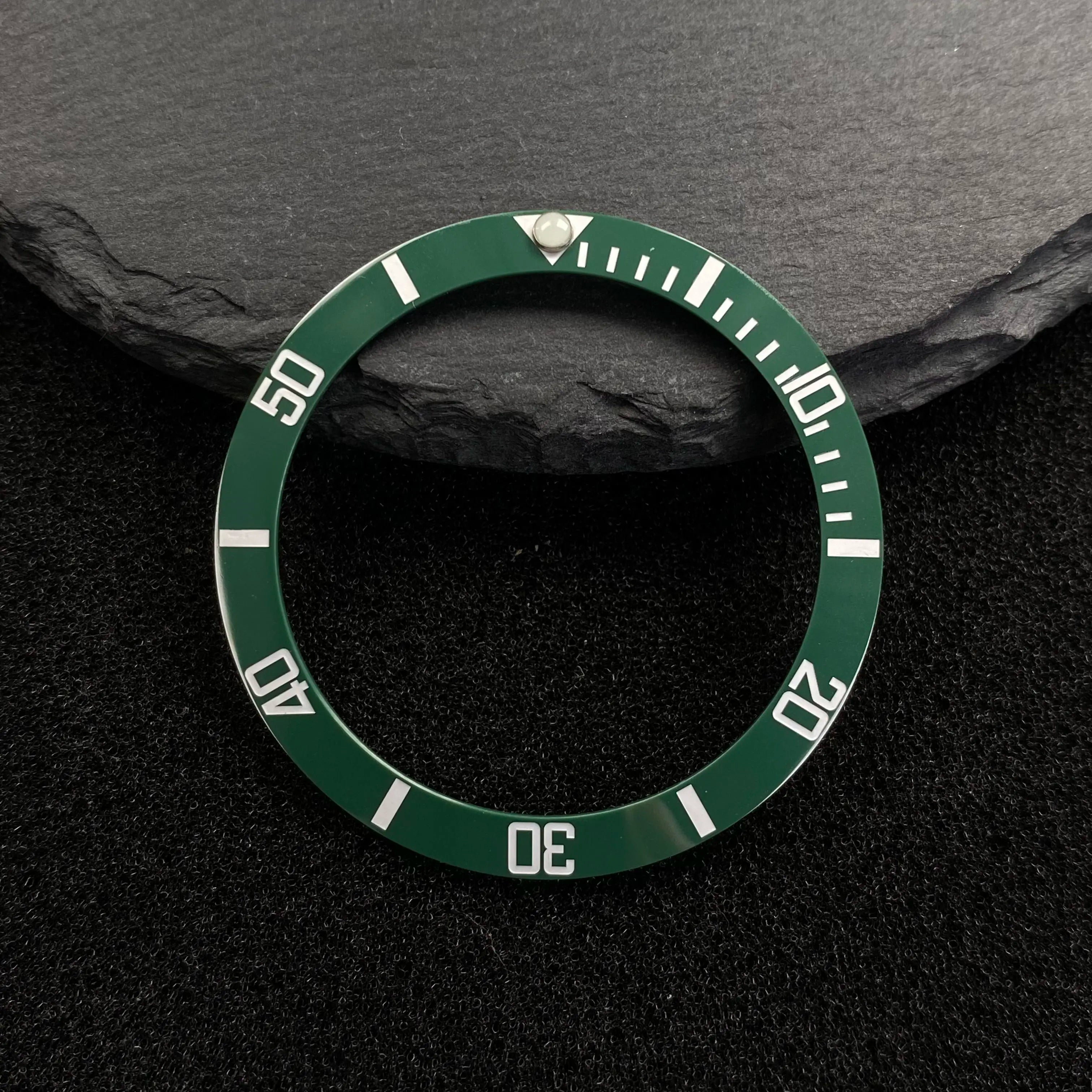 Submariner Bezel NH35 38mm bezel insert red Hands Watch Hands Blue Green Luminous Red Green Blue Hands For NH35/36/4R/7S Movement Watches Parts