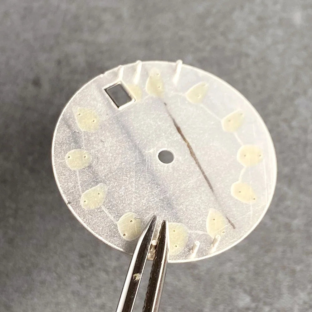 28.5mm mop dial  Fit NH35 NH36 Diving Irregular DIY Black White Blue Mod Watch Dial Face Watches Accessories Parts Silver Steel Index