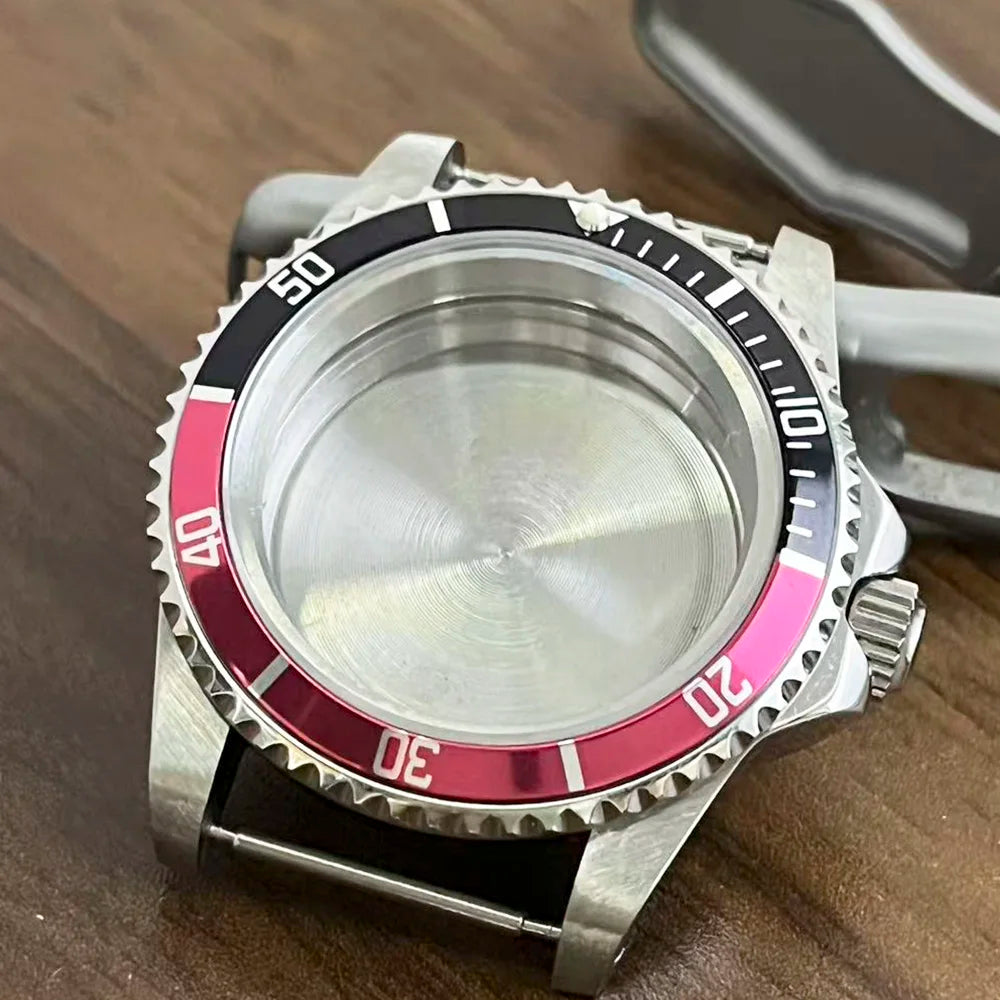 Retro Diver case 39mm,10bar waterproof stainless steel sapphire crystal case, suitable for NH34, NH35, NH36 mechanical movement accessories