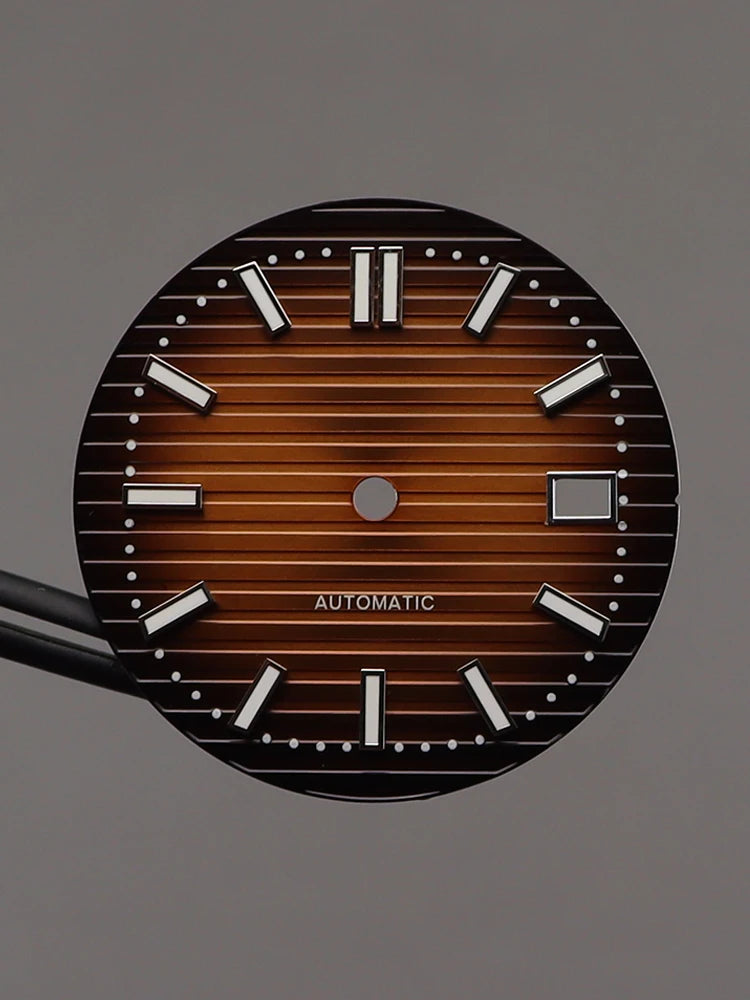 30mm 9015 Dial C3 Green Luminous Watch Faces For Modified Nautilus Miyota 9015 Movement Watch Replacement Accessories Repair Tool