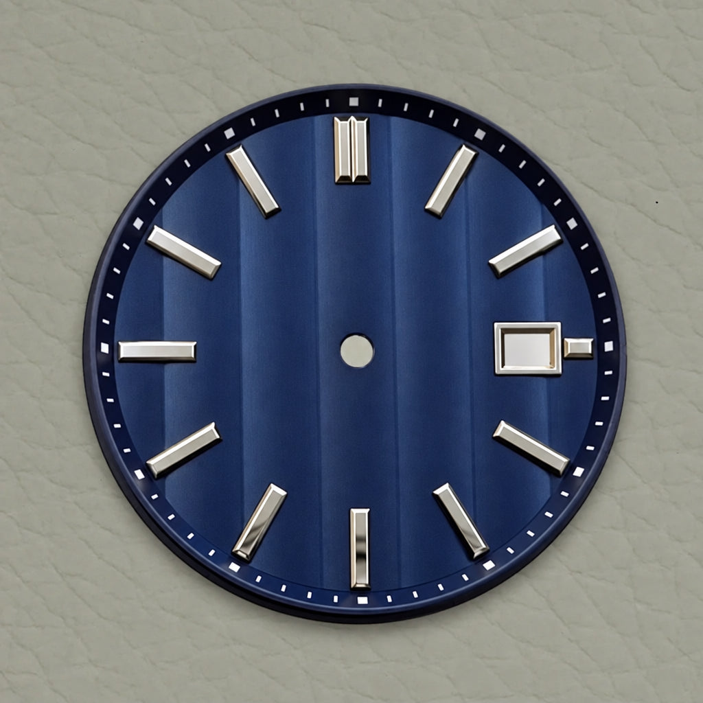 New 33.5mm GS style No Logo Dial water ripple Dial Suitable For NH36 Nh35 Movement High Quality Watch Modification Accessories