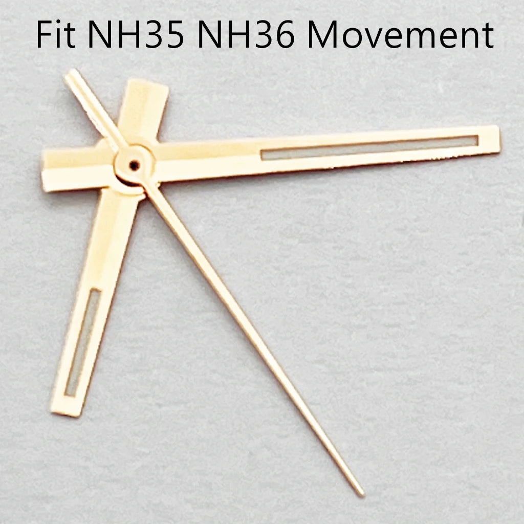 Luminous Watch Hands gold Fit NH PT5000 ETA2836 2824 DG2813 3804 Miyota8215 8205 821A Movement Watch Accessories