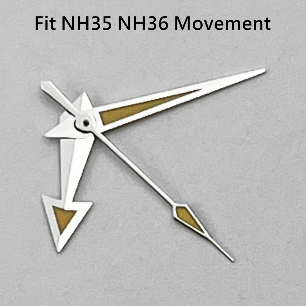Arrow Watch Hands Silver/Blue/Gold Fit NH35 NH36 PT5000 ETA2836 2824 DG2813 3804 Miyota8215 8205 821A Movement Watch Accessories