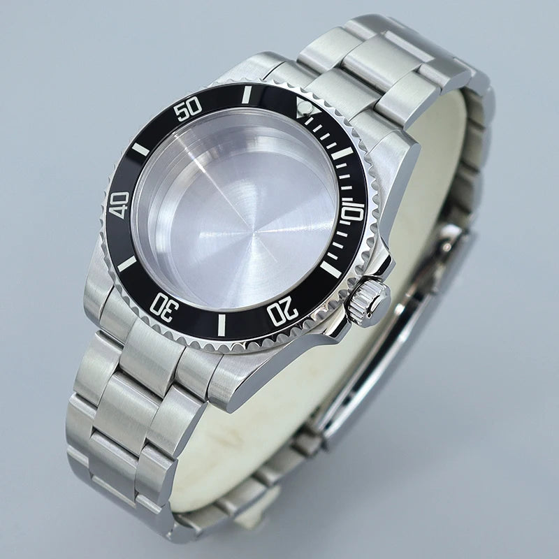 40MM Submariner watch case Eta2824 Sw200 PT5000 Sloping Bezel Sapphire GMT Yacht Master