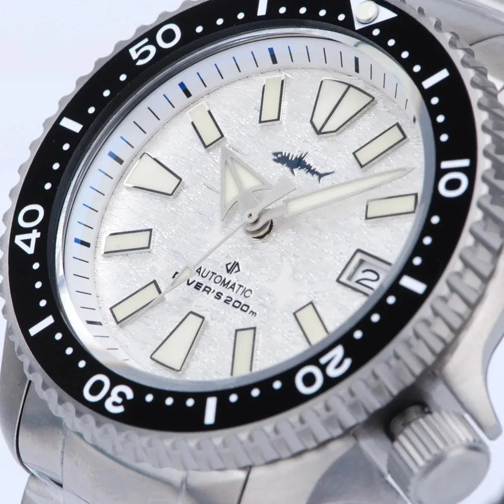 Heimdallr Titanium SKX007 Automatic Mechanical Watch NH35 Movement Sapphire C3 Luminous 200M Waterproof Vintage Wristwatch