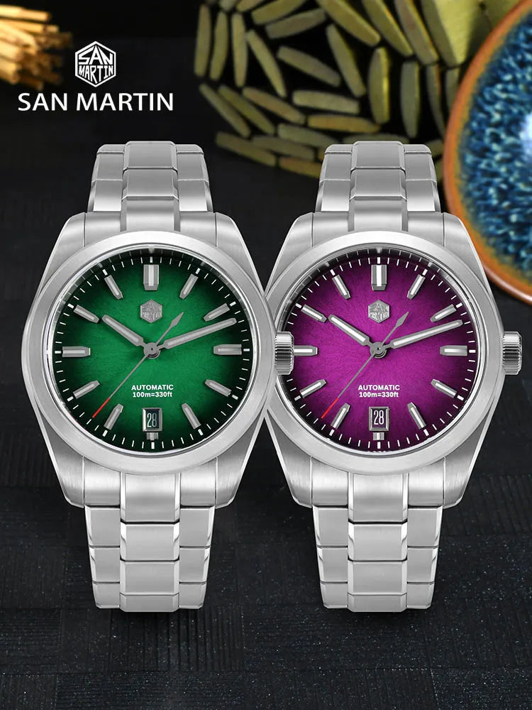 San Martin 36/39/42mm SN0144 JianZhan Dial Gada Watch Miyota 9015 Original Design Men Luxury Dress Automatic Mechanical Watches