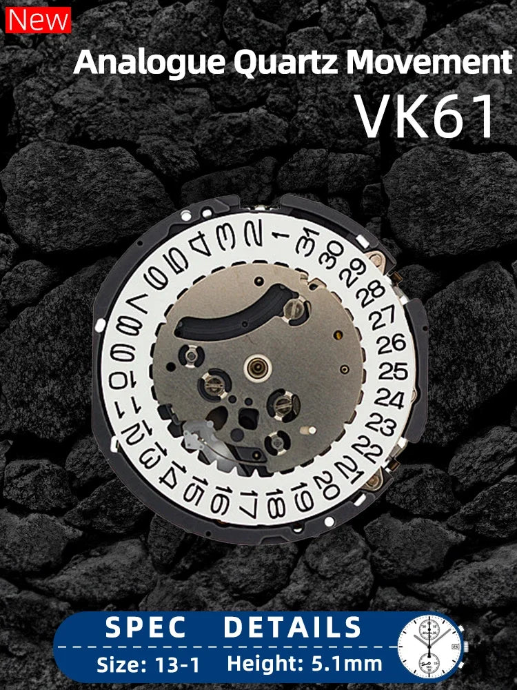 Original Japan VK61 Quartz Movement Hattori / SII VK Series Movement With VK61.A