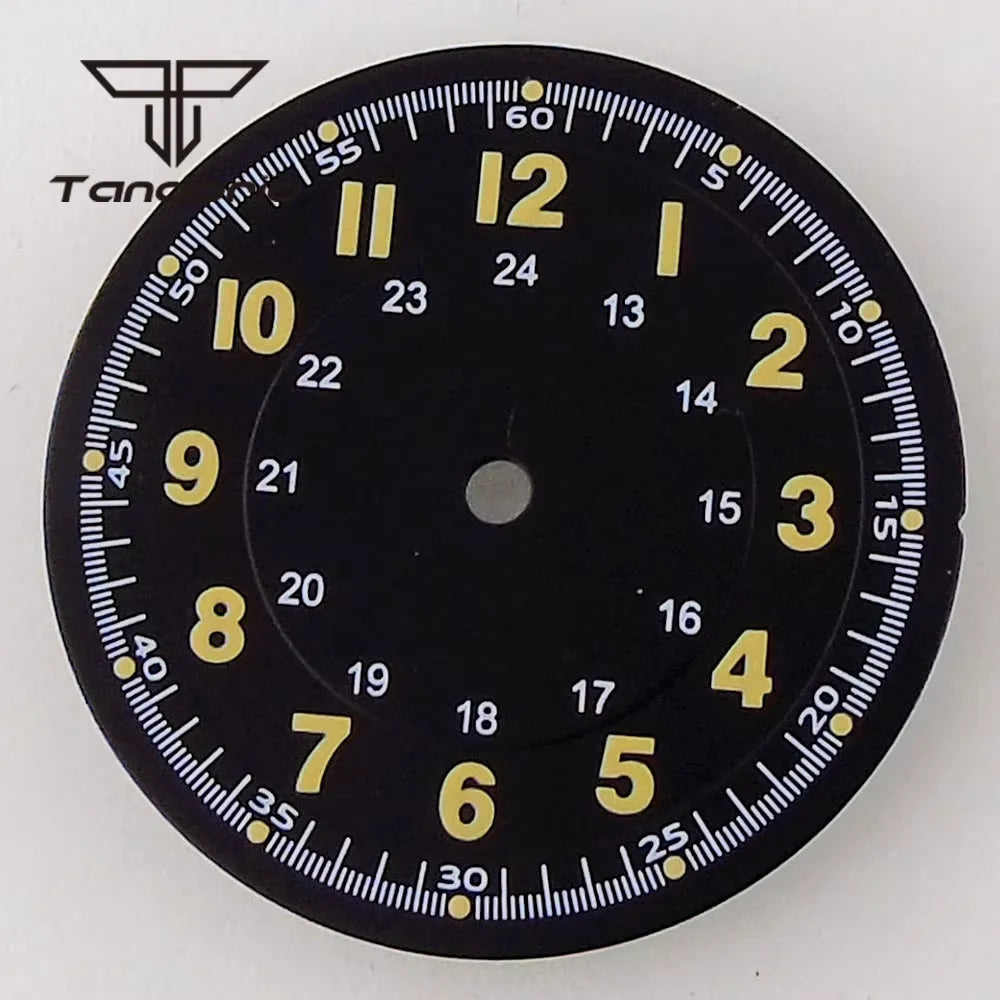 36mm Titanium Watch Case+29mm Dial+Hands Pilot Wristwatch Parts Fit NH35 NH36 ETA2824/2836 PT5000 ST2130 Miyota8215 8205 821A