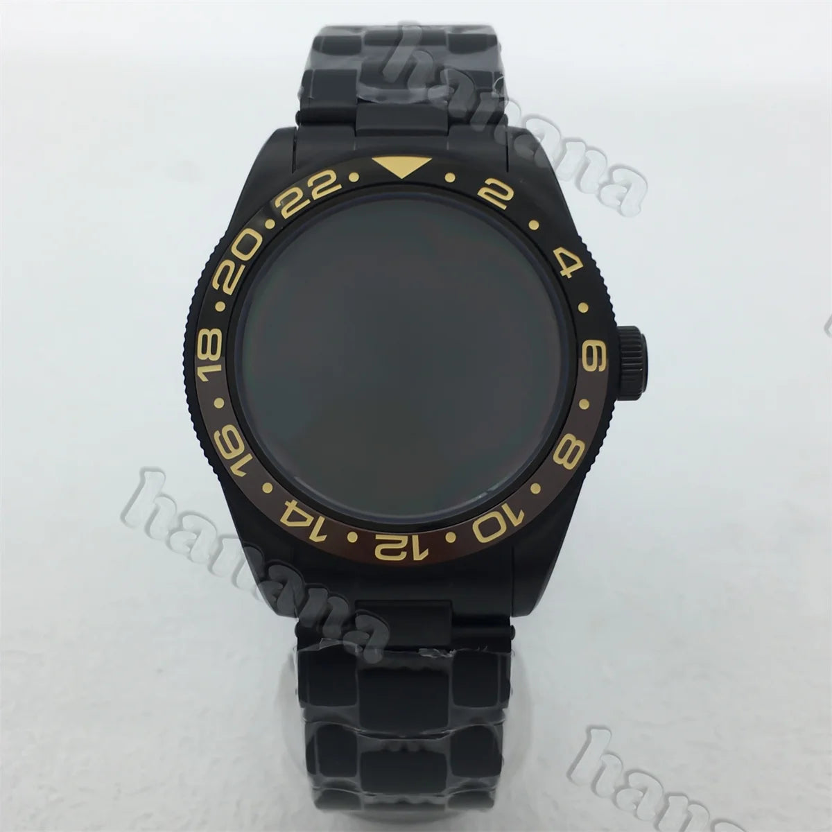 PVD Black Watch Case BB58 39MM domed sapphire stainless steel case for NH34 NH35 NH36 ETA2824 PT5000movement 20ATM
