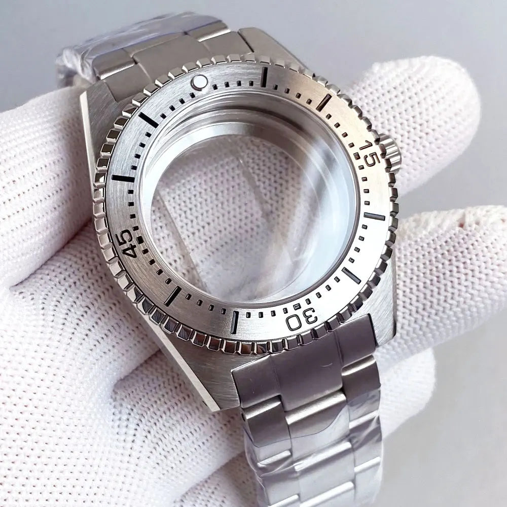 40mm new 62mas Watch Case 62MAS Case Type NH35A NH36 PT5000 ETA2824 Movement 316L Stainless Steel Diving Case 120 Click Circle 20ATM Parts