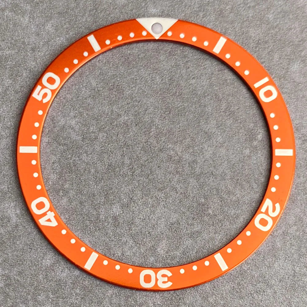 SKX007 bezel 38mm*31.5mm Watch Bezel Black/Blue/Green/Orange Aluminum Alloy Insert