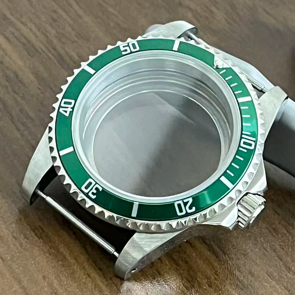 Retro Diver case 39mm,10bar waterproof stainless steel sapphire crystal case, suitable for NH34, NH35, NH36 mechanical movement accessories