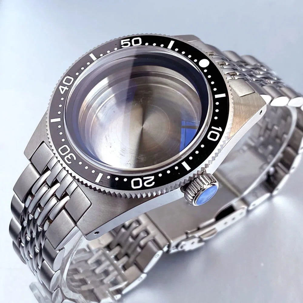 62MAS Watch case 41mm Diving Watch Case 300m Waterproof Sapphire Crystal Glass For NH34 NH35 NH36 NH38 ETA2824 Movement