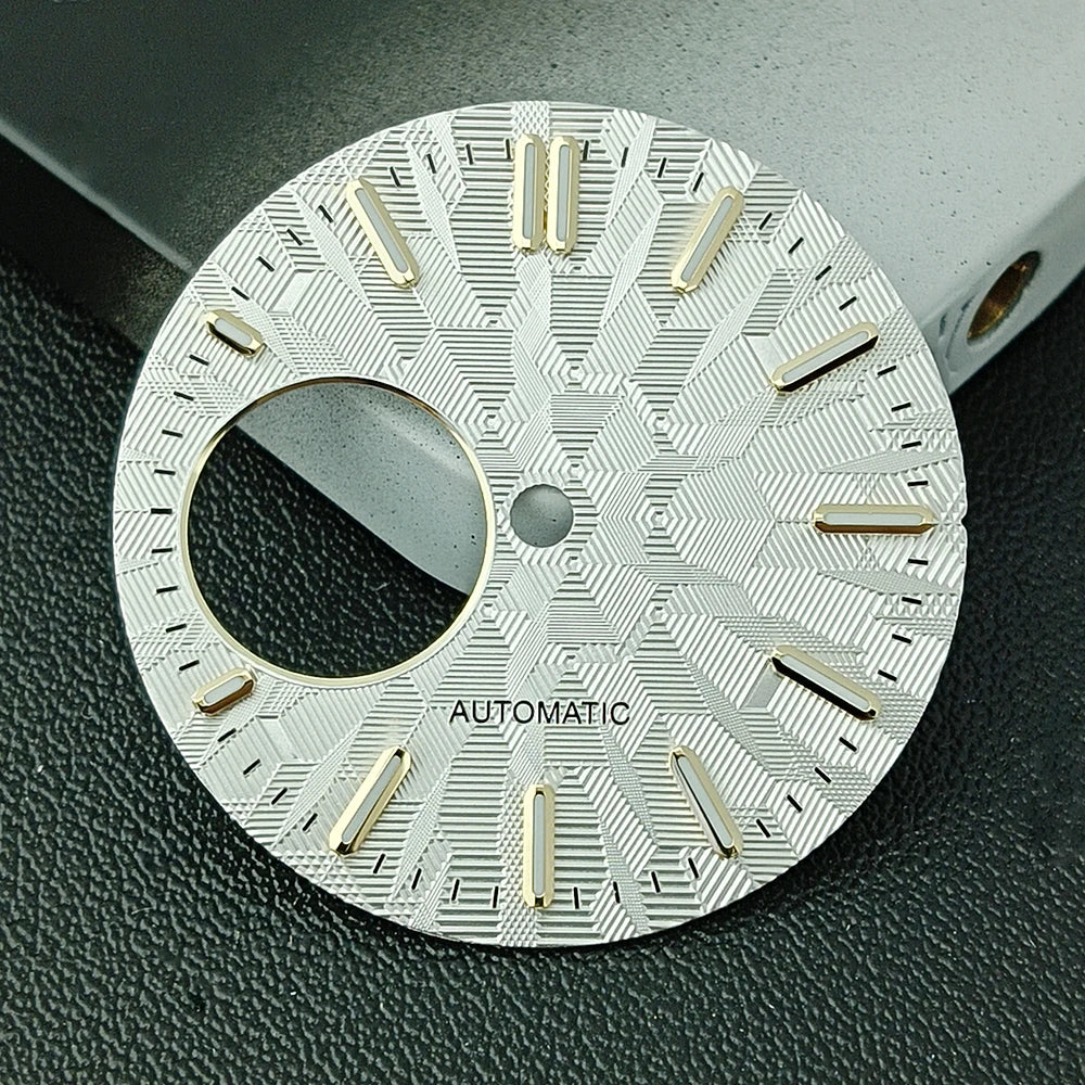 NH38 Watch Dial man watch Custom logo dial green luminous suitable for NH38 movement watch accessories