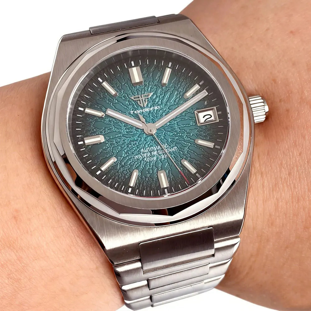 40mm Engineer Watch Mod Tandorio TD332 Dress NH35 Automatic Sapphire 20Bar Radial Dial