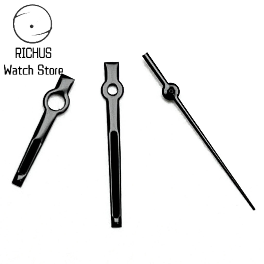 ETA Black Watch Hands Green Lume Fit NH35 NH36 PT5000 ETA2836 2824 DG2813 3804 Miyota8215 8205 821A Movement Watch Accessories