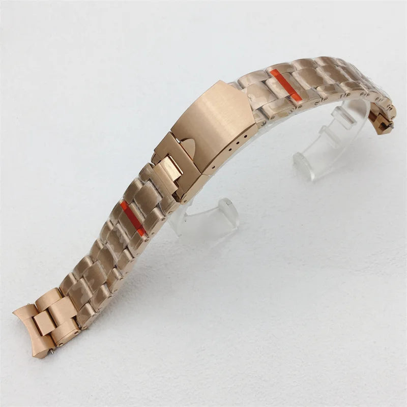 20mm 904L Solid Stainless Steel Bracelet silver Black Rose gold Strap Fits 39mm BB58 Watch Case