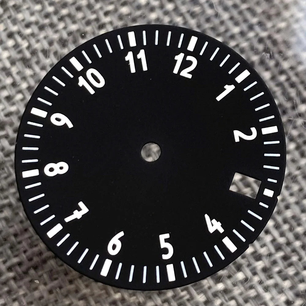 29mm Sterile Watch Dial Face for N H35 N H36 N H38 E TA2824 P T5000 MI YOTA 8215 DG MINGZHU Movt 12 hours Numbers for D ive P ilot Watch