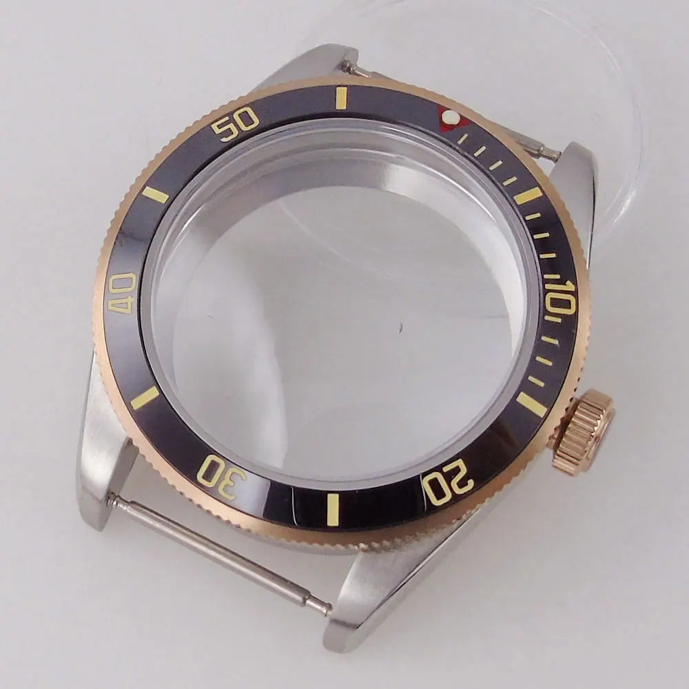 39mm Dive Watch Case BB58 Mod 20BAR Waterproof Dome Sapphire Glass 39mm Black Bay Watch Case for NH34 NH35 NH36 NH70 ETA2824 PT5000 Watch Parts