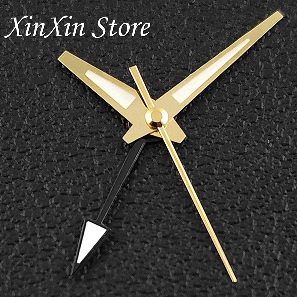 GS 4 Pointers NH34A GMT Watch Hands C3 Green Luminous Watch Needles for NH34 NH35 NH36 NH38 Movement