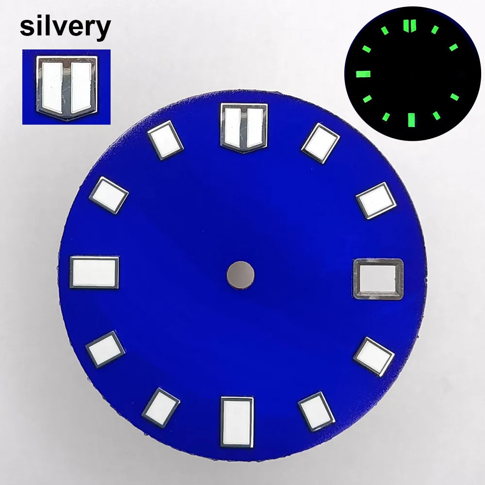 151 type of dials Submariner 28.5mm dial with calendar window suitable for NH35 movement luminous dial can support DIY dial customization name/logo