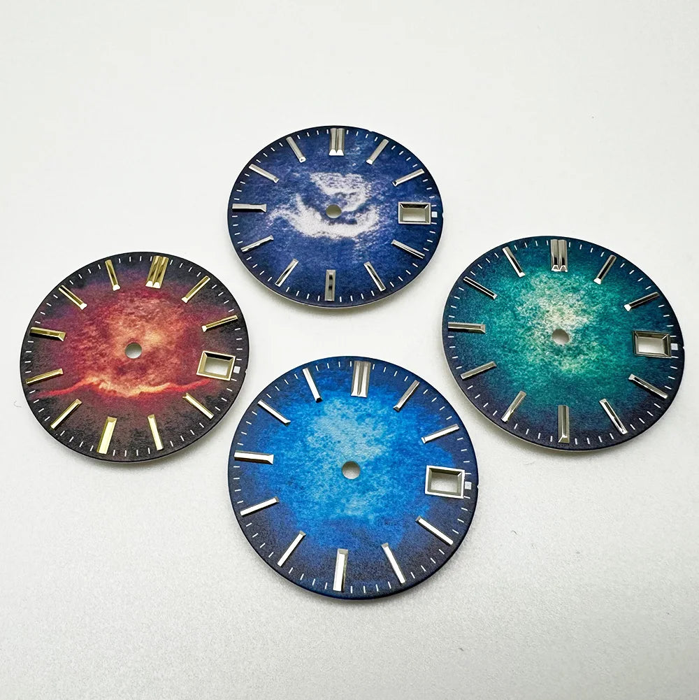 NH35 28.5mm Gradient Watch Dial for NH35A/NH36A Movement Installation Mechanical Watch DIY Accessory