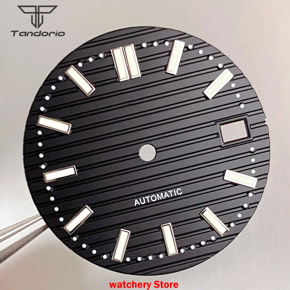 40mm Rose Gold Watch Case Bracelet Fit NH35 NH36 Automatic Movement Watch Parts For Nautilus Style Stainless Steel Bracelet